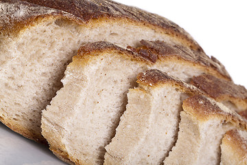 Image showing tasty fresh baked bread bun baguette natural food