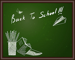 Image showing Classroom blackboard 