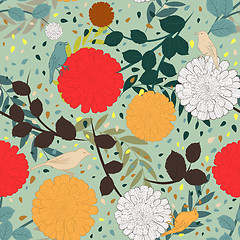 Image showing Seamless floral pattern