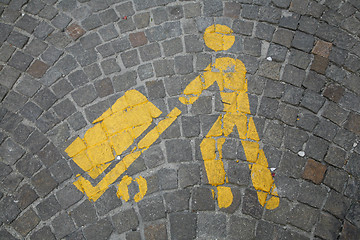 Image showing Urban parking sign