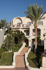 Image showing African holiday resort