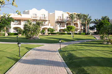 Image showing African holiday resort