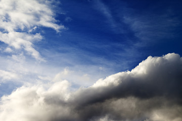 Image showing Blue sky with clouds