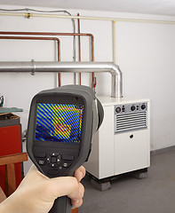 Image showing Gas Furnace Thermal Image