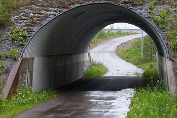 Image showing Bicycle tunnel.