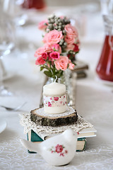 Image showing Decoration of restaurant table