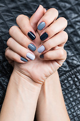 Image showing Women\'s hands with a stylish manicure.