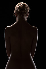 Image showing Art nude picture of naked blonde in the studio