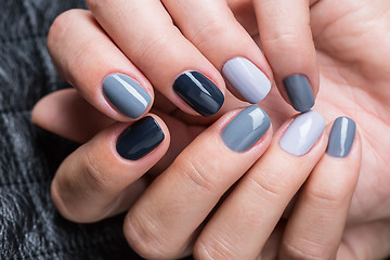 Image showing Women\'s hands with a stylish manicure.