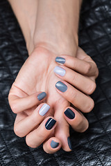 Image showing Women\'s hands with a stylish manicure.