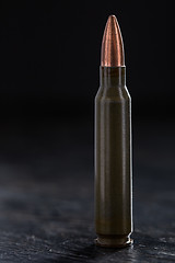 Image showing One bullet for a Kalashnikov 7.62mm