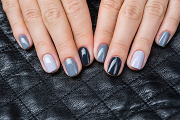 Image showing Women\'s hands with a stylish manicure.