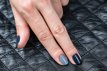 Image showing Women\'s hands with a stylish manicure.