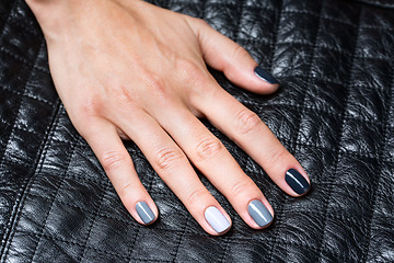 Image showing Women\'s hands with a stylish manicure.