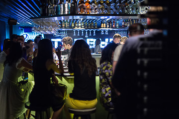 Image showing Hangout at the nightclub people
