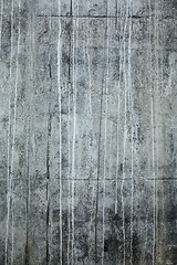 Image showing Front shot of textured concrete wall