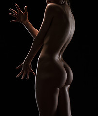 Image showing Art nude picture of naked blonde in the studio