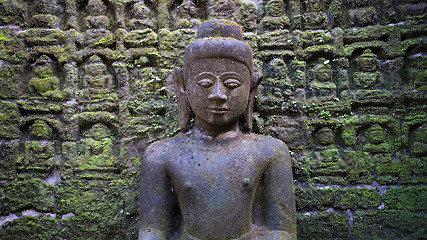 Image showing Buddha image in Mrauk U, Myanmar