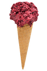 Image showing flavored ice cream berries