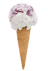 Image showing cherry ice cream