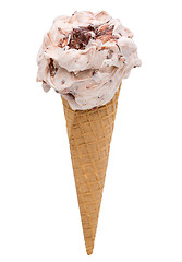 Image showing chocolate and nuts ice cream