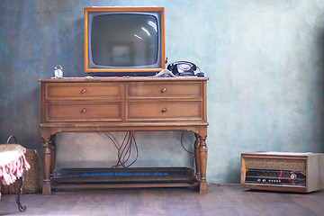 Image showing retro tv