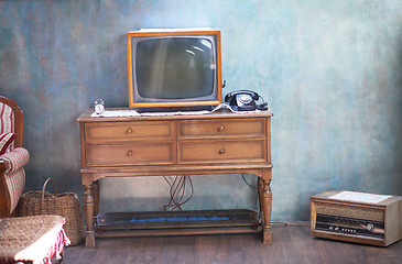 Image showing retro tv