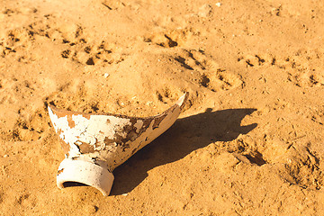 Image showing Desert sand pattern texture