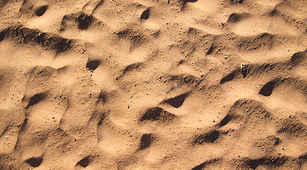 Image showing Desert sand pattern texture