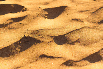 Image showing Desert sand pattern texture