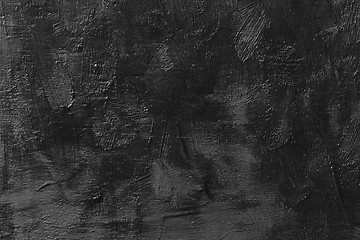 Image showing Grungy Dark Concrete Texture Wall