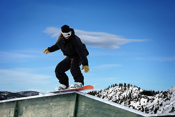 Image showing Snowboarder