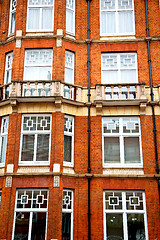 Image showing in europe london old  brick wall and      historical window