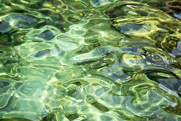 Image showing thailand kho  o bay abstract of a blue lagoon in 