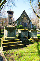 Image showing in cemetery  england europe  construction and    history