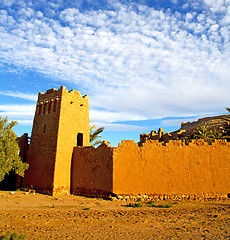 Image showing africa in morocco the old contruction and the historical village