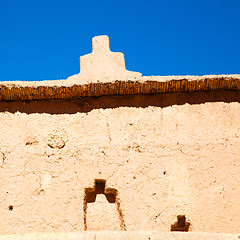 Image showing moroccan old wall and brick in antique city