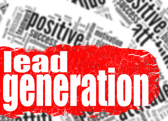 Image showing Word cloud lead generation