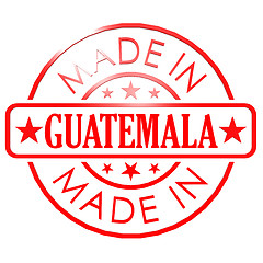 Image showing Made in Guatemala red seal