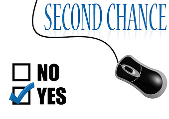 Image showing Second chance check mark