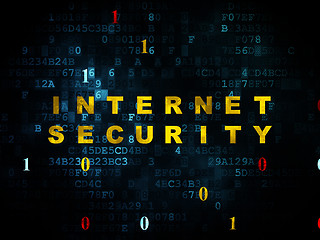 Image showing Protection concept: Internet Security on Digital background