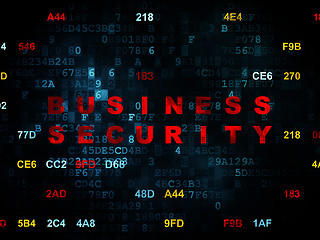 Image showing Security concept: Business Security on Digital background