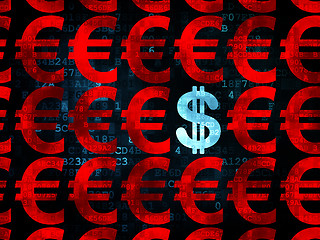 Image showing Money concept: dollar icon on Digital background