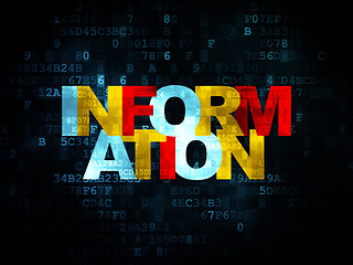 Image showing Data concept: Information on Digital background