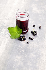 Image showing blackcurrant jam