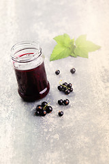 Image showing blackcurrant jam