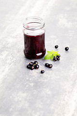 Image showing blackcurrant jam