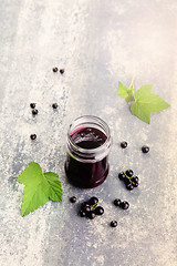 Image showing blackcurrant jam