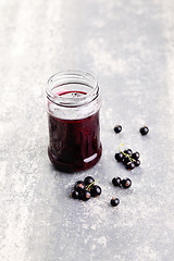 Image showing blackcurrant jam