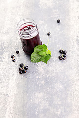 Image showing blackcurrant jam